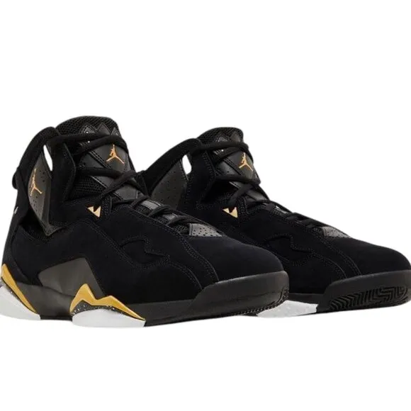 Air Jordan True Flight Black Gold Mens Basketball Shoes Size 11.5 342964 072 NEW