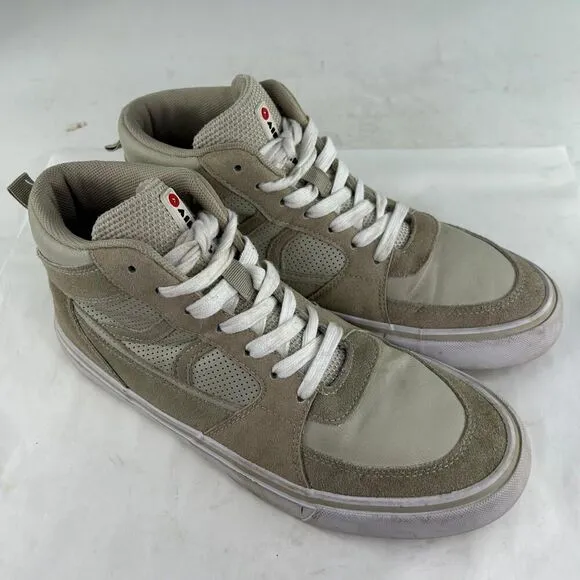 Airwalk Skate Shoes Genuine Suede Size 8.5 High Top Gray Hi-top Sneakers
