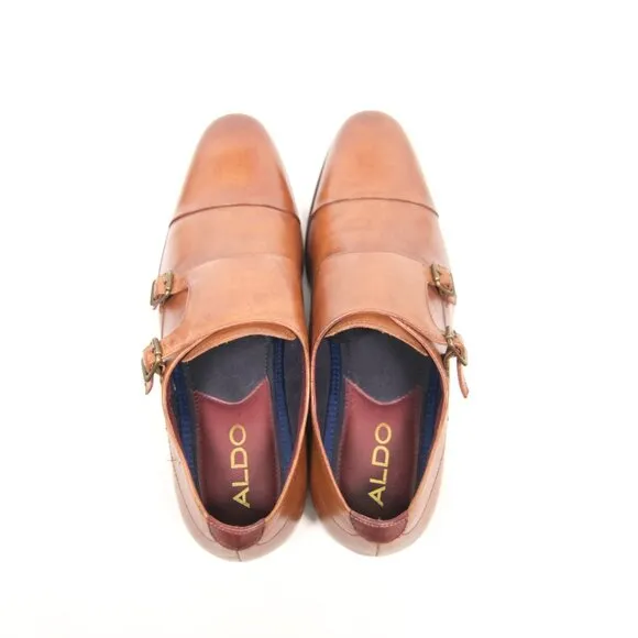 ALDO Double Monk Strap  Mens ALL LEATHER Shoes Size 12M