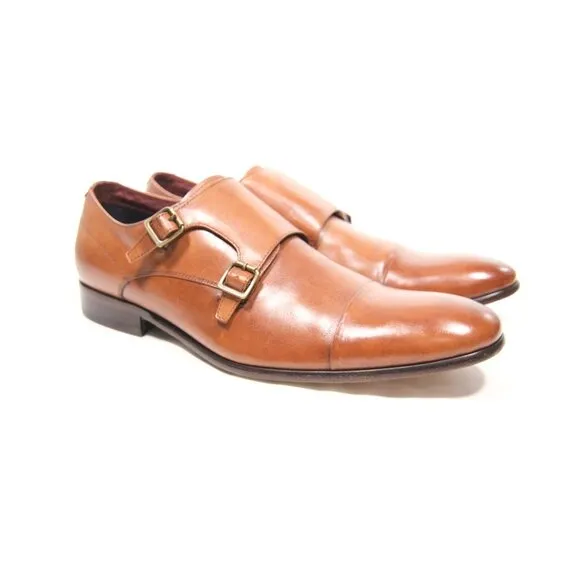 ALDO Double Monk Strap  Mens ALL LEATHER Shoes Size 12M