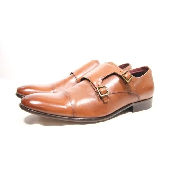 ALDO Double Monk Strap  Mens ALL LEATHER Shoes Size 12M