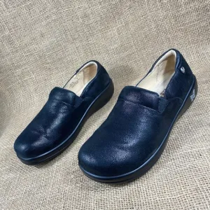 Alegria Clogs Slip Resistant Black Leather women's Size 11.5-12 EU42