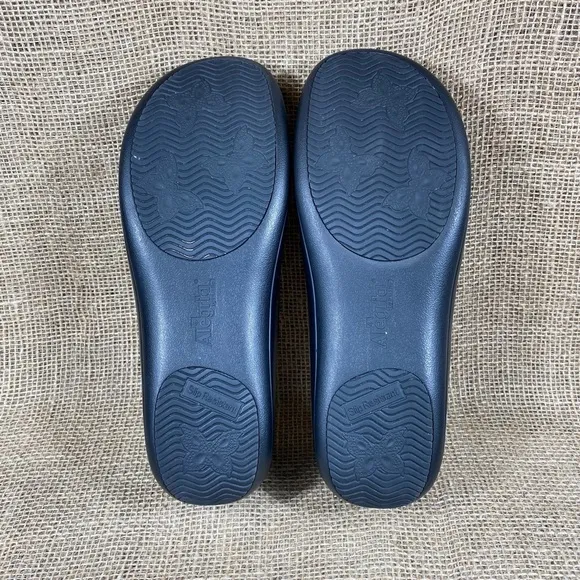 Alegria Clogs Slip Resistant Black Leather women's Size 11.5-12 EU42