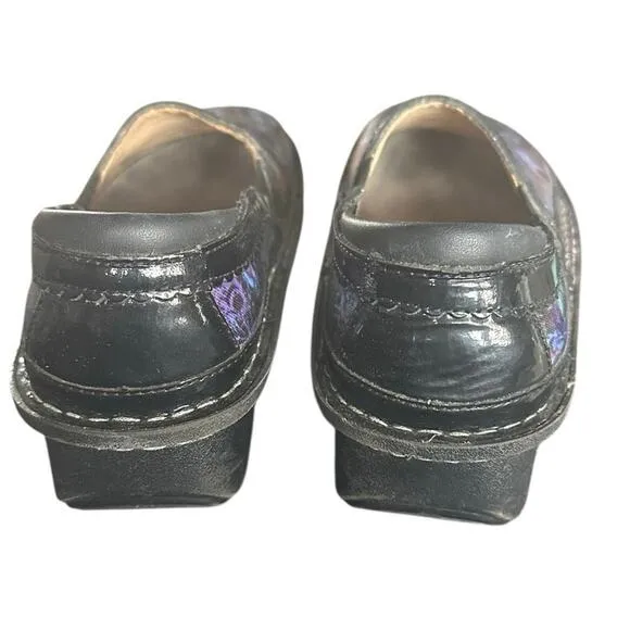 Alegria Debra Peacock Print Slip-On Shoes Women’s Size EU 38 EU US 7.5-8