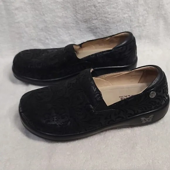 Alegria Black Leather Shoes