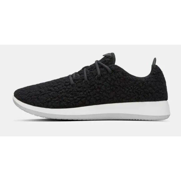 Allbirds Men Wool Runner Fluff Black Sneaker Shoes Sz 10 M