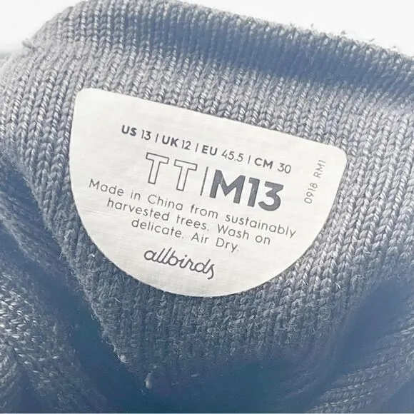 Allbirds Men's Tree Topper high top shoes - 13