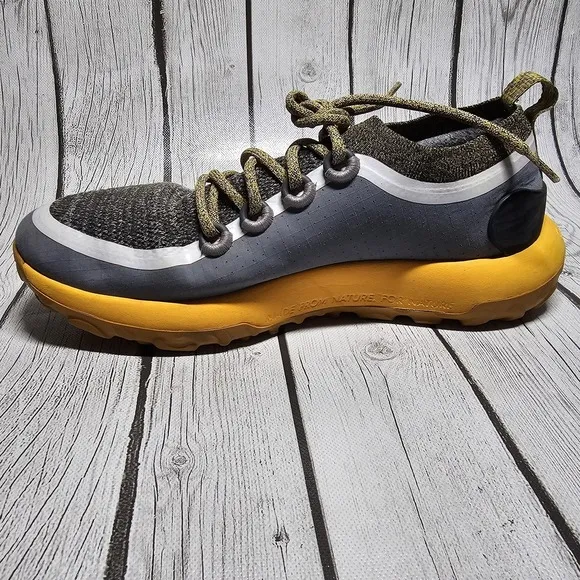 Allbirds SWT Trail Runner Tennis Athletic Shoes Gray Yellow Men's Size 11