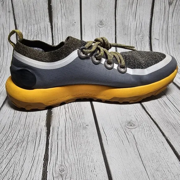 Allbirds SWT Trail Runner Tennis Athletic Shoes Gray Yellow Men's Size 11