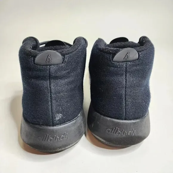 Allbirds WRUM Wool Runner Ups Mizzle Men's Size 11 Black High Top Shoes Sneakers