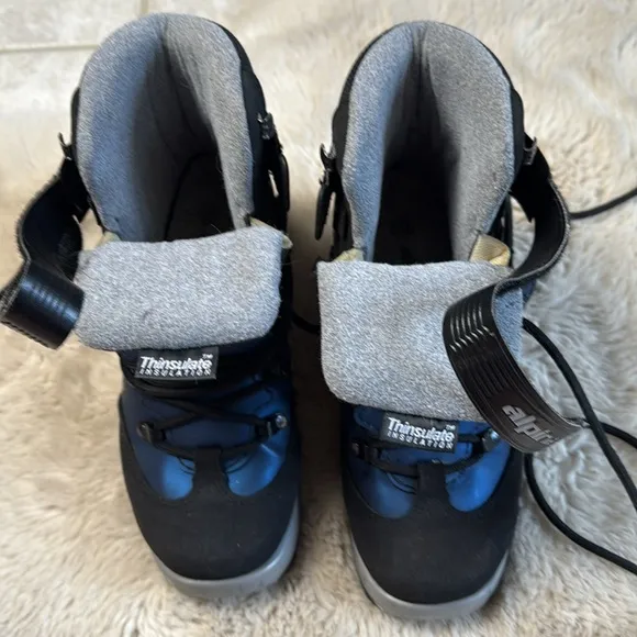 Alpina Back Country Cross Country Ski Boots NNN BC Size EU 39 Blue Black