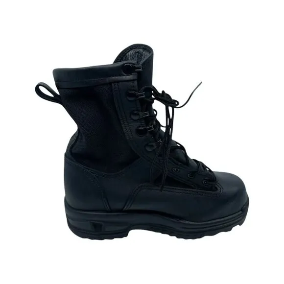 Altama Womens Combat Boots Black Round Toe Mid Calf Lace Up Waterproof 5 W New
