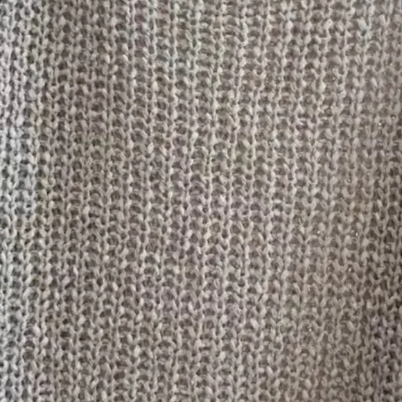 Altar’d State Sweater Tassel Fringe Boxy Chunky Oversized Tan Beige Size Medium