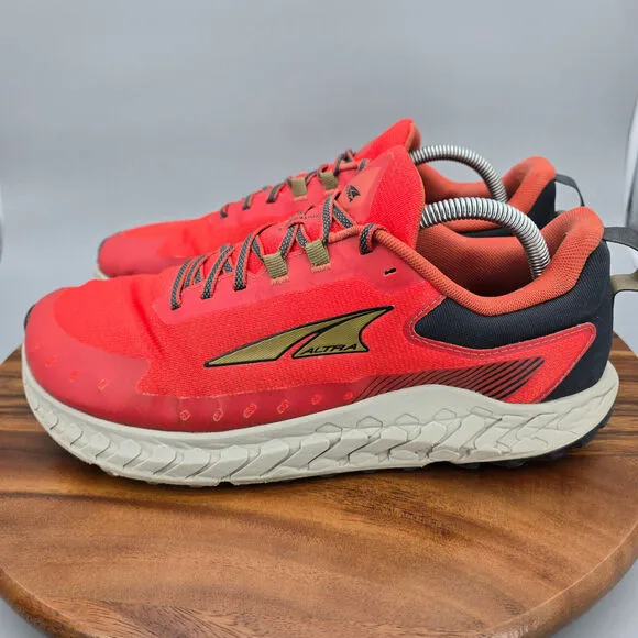 Altra Outroad 2 Shoes Men's 11 Red Black Athletic Hiking Trail Running Sneakers