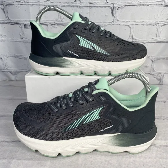 Altra Provision 6 Womens Size 6 AL0A5488032 Dark Gray Black Mint Running Shoes
