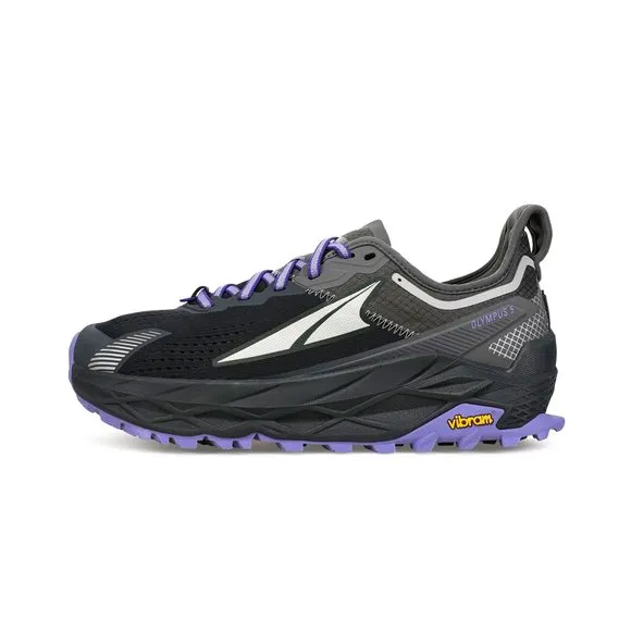 ALTRA WOMEN'S OLYMPUS 5 TRAIL RUNNING SHOE, BLACK/GRAY, 7.5