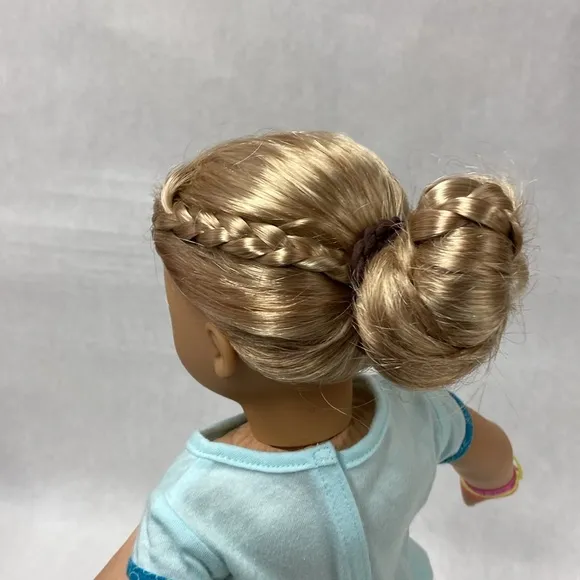 American Girl Doll with Blue Outfit