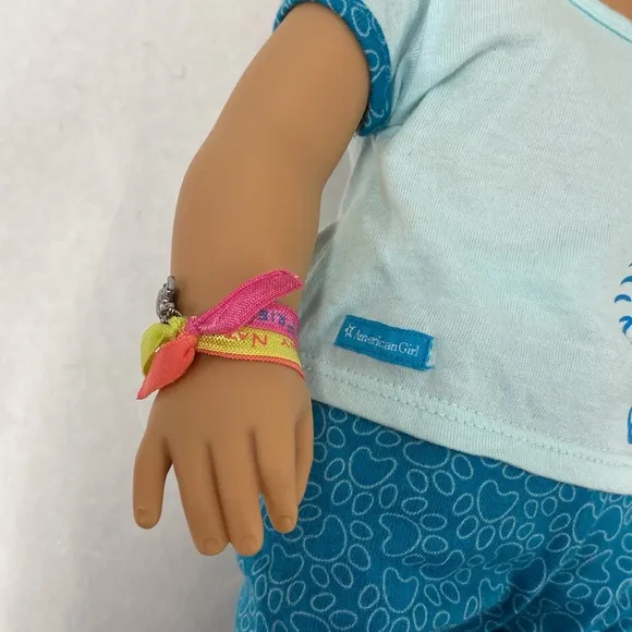 American Girl Doll with Blue Outfit