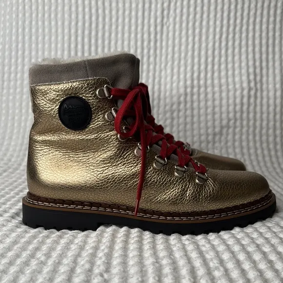 Ammann - Made in Italy - 8020 Splugen Boot Shimmer Gold . Size 38