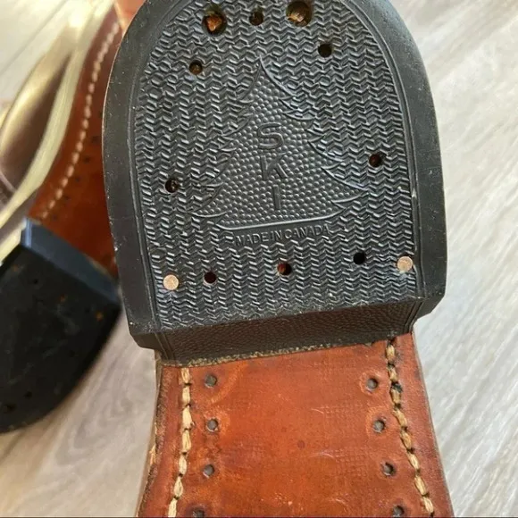 Antique Vintage Square Toe Leather Ski Boots