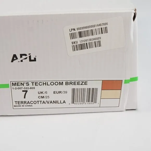 APL TechLoom Breeze Terracotta/Vanilla - Mens 7 - NIB