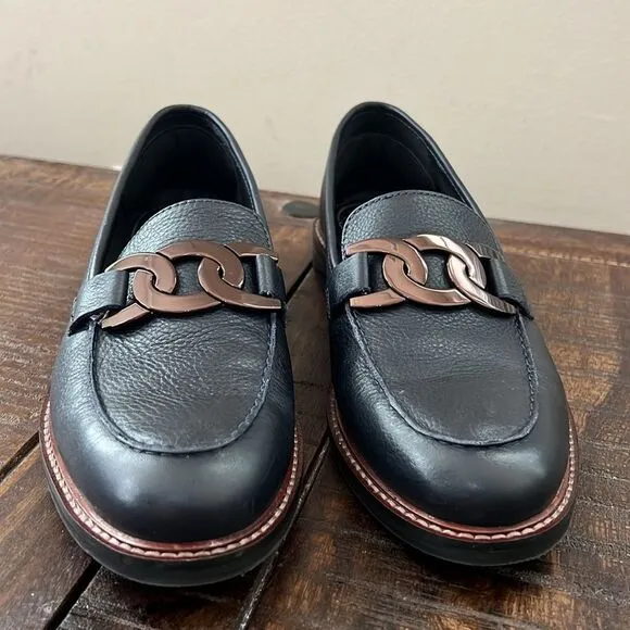 ARA KATSURA PENNY LOAFER OLIVE LEATHER US Size 7 Women's