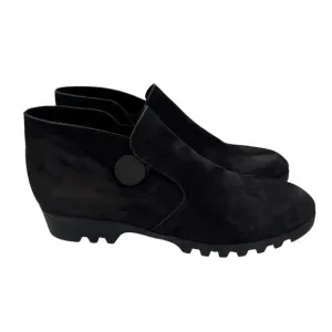 Arche shoes women's 40 Jimara ankle slip on nubuck leather booties black