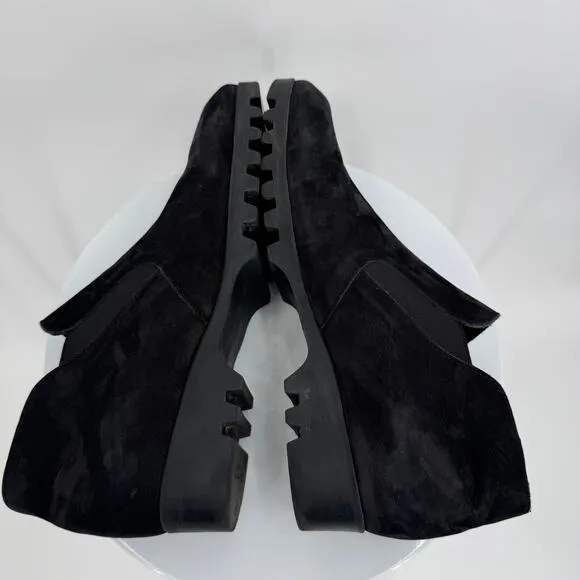 Arche shoes women's 40 Jimara ankle slip on nubuck leather booties black