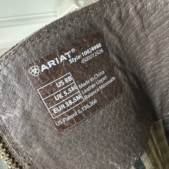 Ariat Boots Women’s Sutton H2O Chocolate Brown Suede Tall Western Riding Size 8B