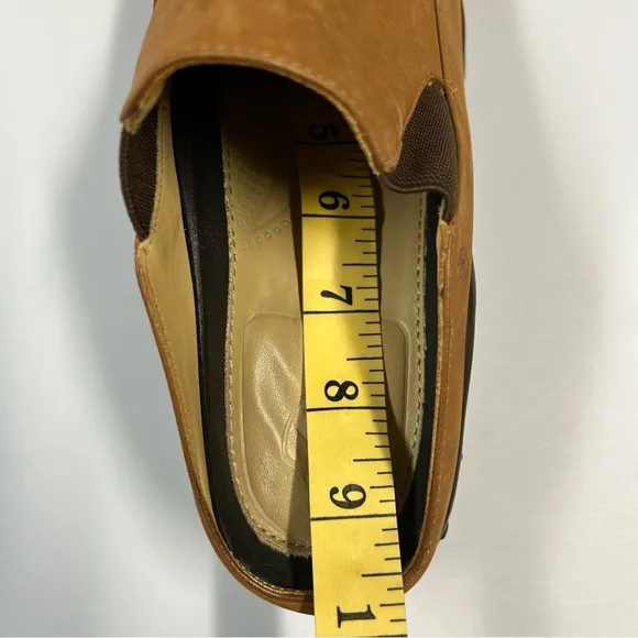 Ariat Womens Leather Mule Shoes Size 7 Slip On Stretch Tan Cowgirl Western Boho