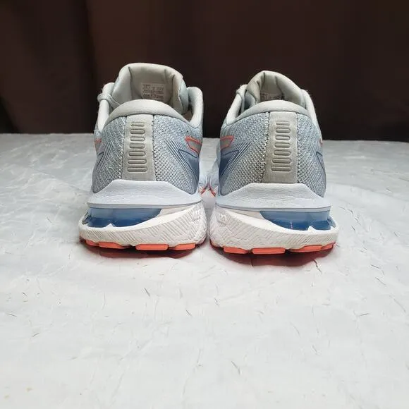 Asics GT-2000 10 Men's Running Shoes Sneaker Teal Blue/Orange/White Size 9