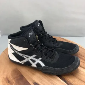 Asics Matflex 6 Wrestling Shoes Black Silver High Top Sneakers Size 13