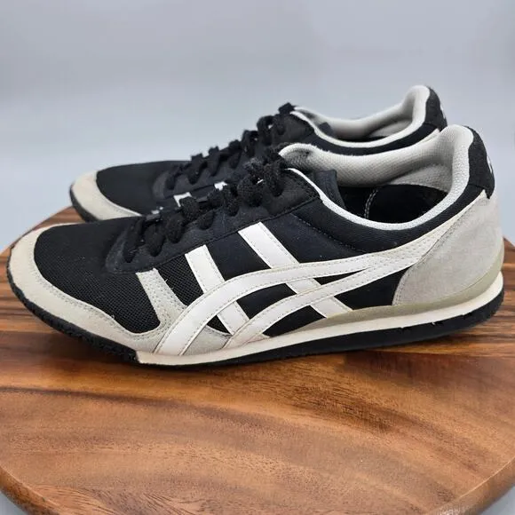 Asics Onitsuka Tiger Ultimate 81 Shoes Men's 9.5 Black White Low Top Sneakers