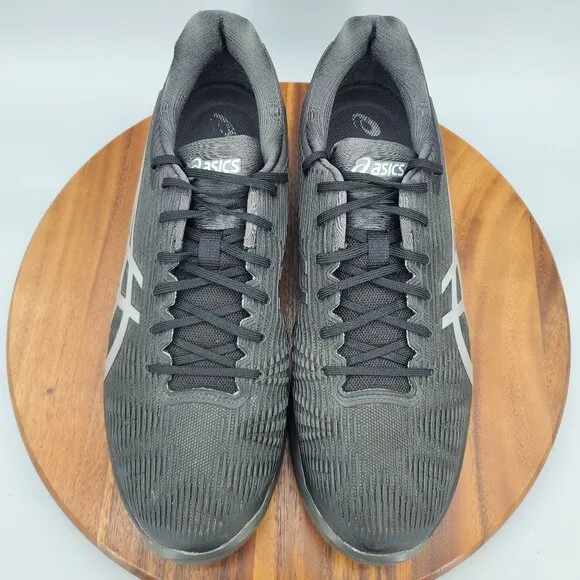 Asics Solution Speed FF Shoes Men's 14 Black Athletic Low Top Tennis Sneakers