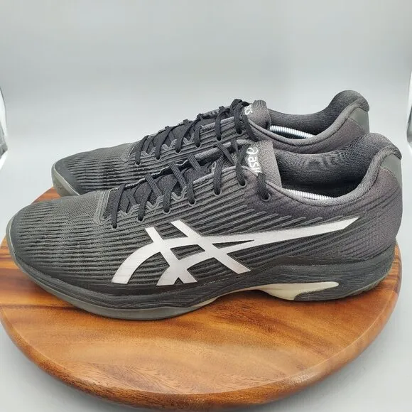 Asics Solution Speed FF Shoes Men's 14 Black Athletic Low Top Tennis Sneakers