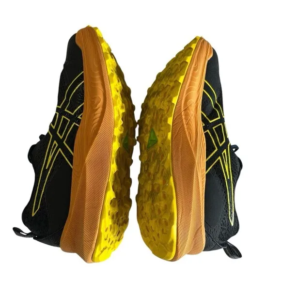 Asics Trabuco Max 2 Mens Deep Ocean Bright Orange Hiking Running Shoes Sz 10.5