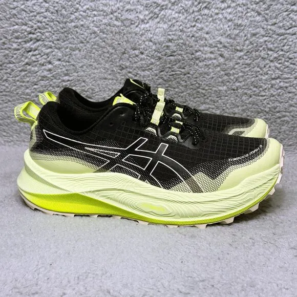 Asics Trabuco Max 3 Womens Size 8.5 Trail Running Shoes Sneakers Black Oatmeal