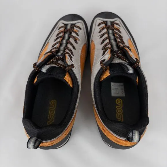 Asolo Shoes Womens 9.5 Approach Rock Climbing Hiking Vibram Outdoors Orange