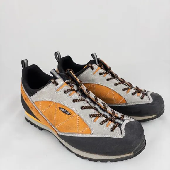 Asolo Shoes Womens 9.5 Approach Rock Climbing Hiking Vibram Outdoors Orange