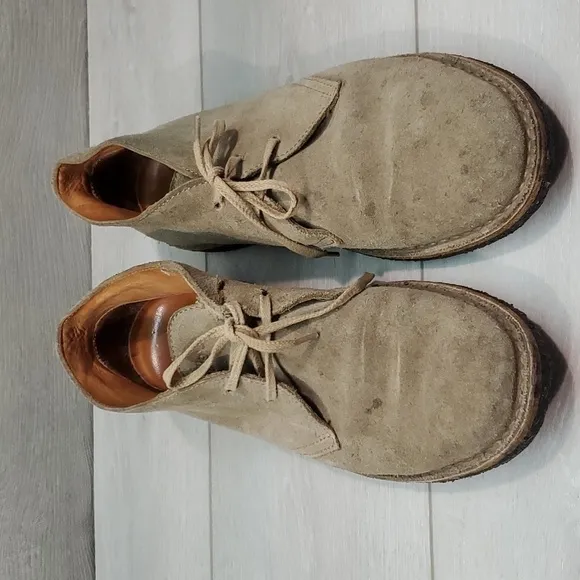 Astroflex Mens High Top Suede Greenflex Chukka  Shoes boots lace up sz 43/10