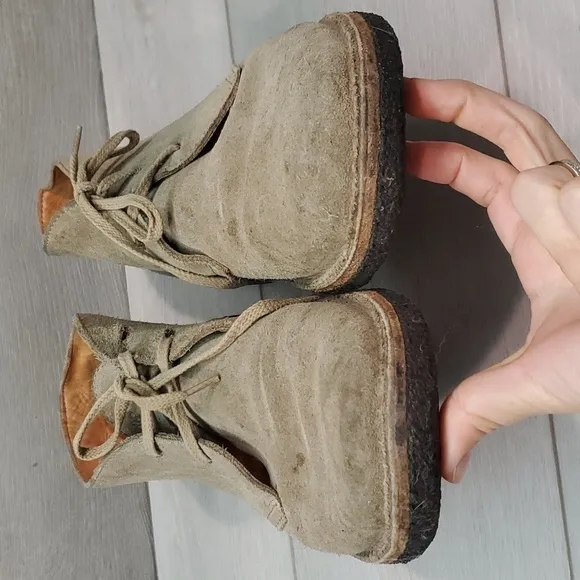 Astroflex Mens High Top Suede Greenflex Chukka  Shoes boots lace up sz 43/10