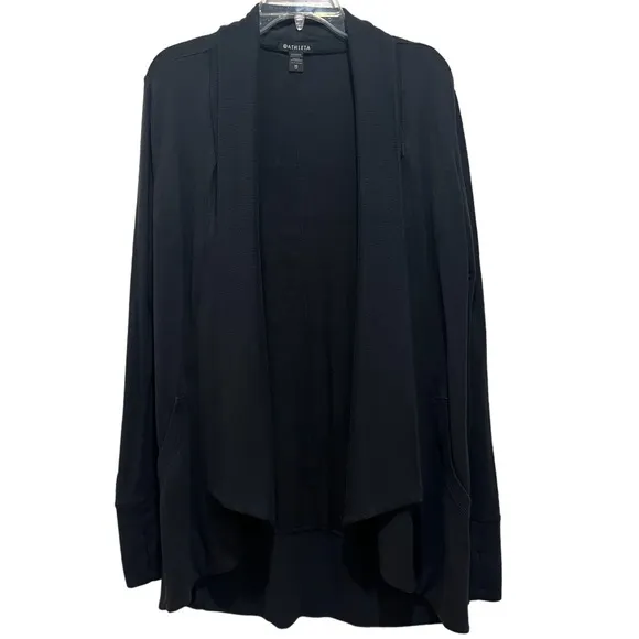 Athleta Open Front Cardigan Sweater Athleta by Lululemon Black Size Xtra Small