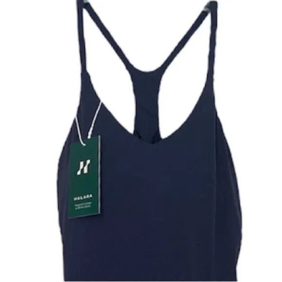 Athletic Dress Built In Bra Sport Challengers Racerback Deep Navy Blu Size Small