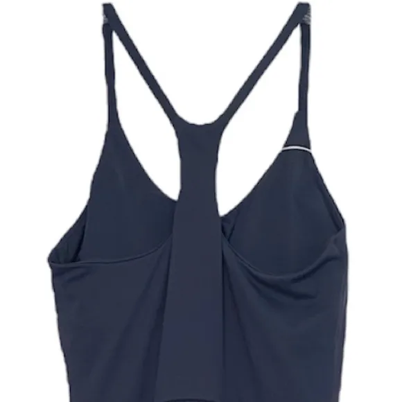 Athletic Dress Built In Bra Sport Challengers Racerback Deep Navy Blu Size Small