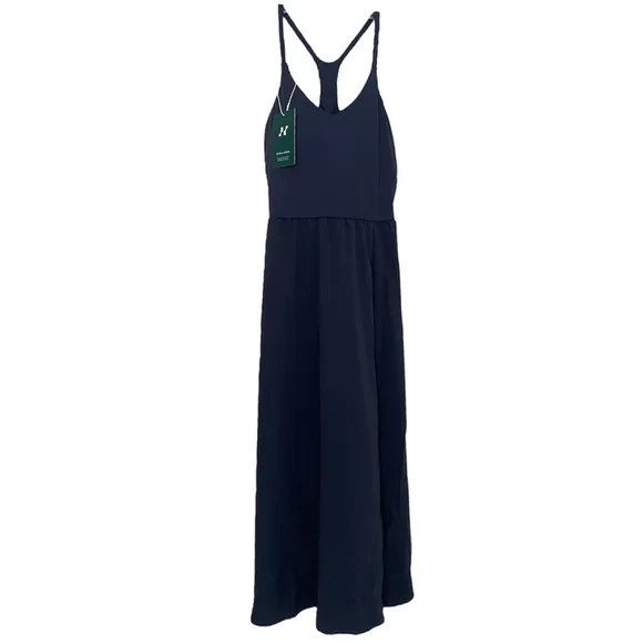 Athletic Dress Built In Bra Sport Challengers Racerback Deep Navy Blu Size Small