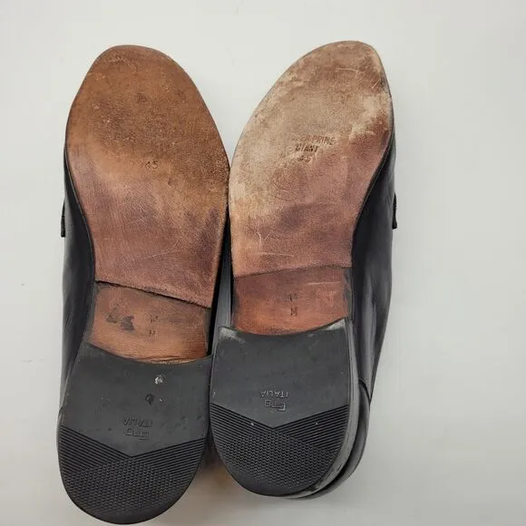Bally Loafers Slip On Shoes US Mens Size 11 M Black leather Vintage Italy