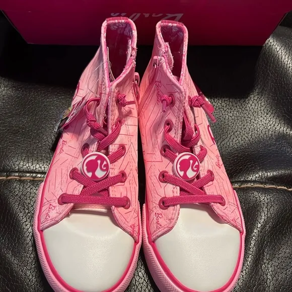 Barbie High Top Sneakers Shoes for Girls /Kids Size 2 New