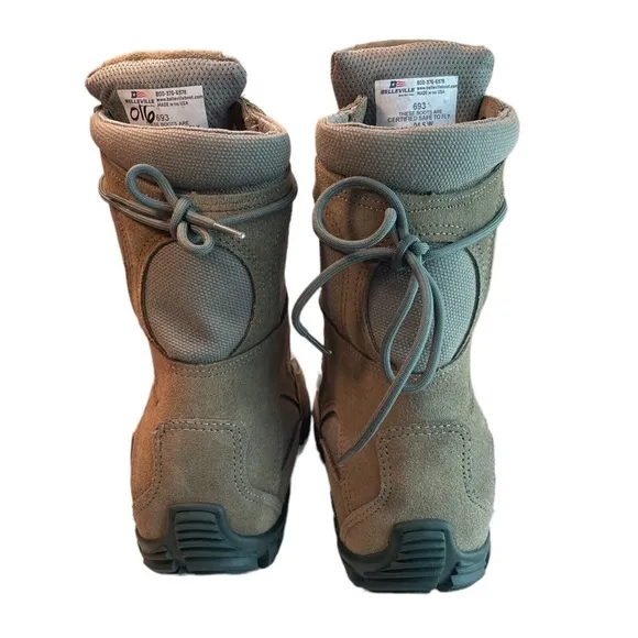 Belleville Womens Size 4.5 Green Waterproof Combat Boots Lace Up‎