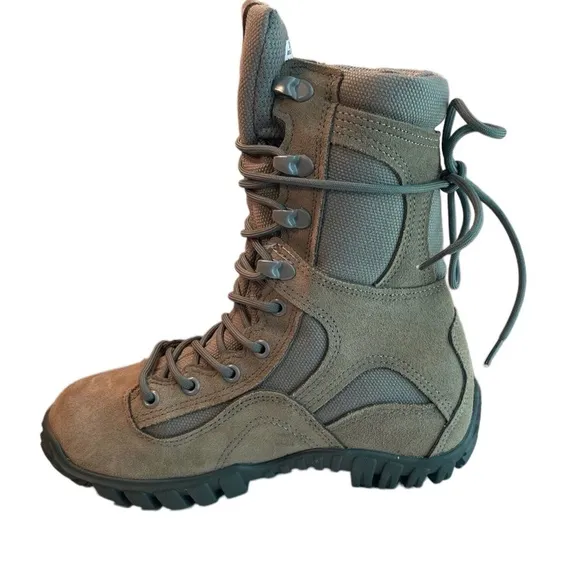 Belleville Womens Size 4.5 Green Waterproof Combat Boots Lace Up‎