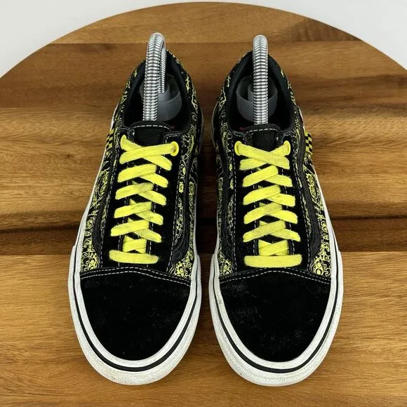 Big Kids Boys Vans X Old Skool SpongeBob Gigliotti Skate Sneakers Shoes Size 4.5